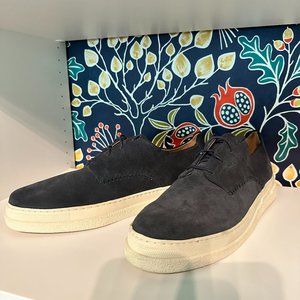 Hudson H London Navy Blue Suede Sneakers Mens Size 12 US / 46 EU